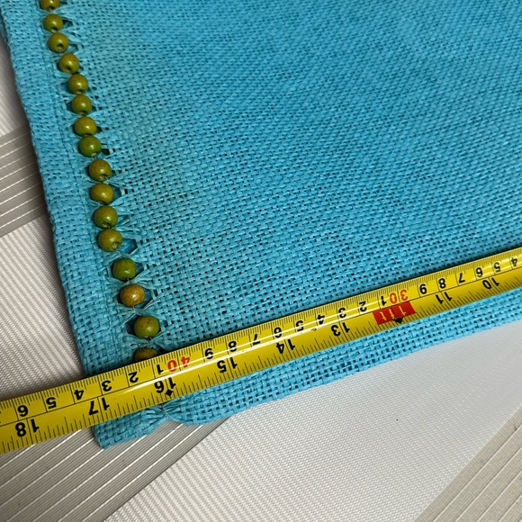 Celebrating Home woven paper and wood beads kitchen placemats - Picture 10 of 13